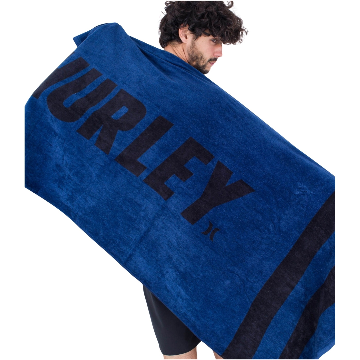 2026 Hurley Fastlane 2 Stripe Towel AMAX23Q1FT - Poseidon Blue